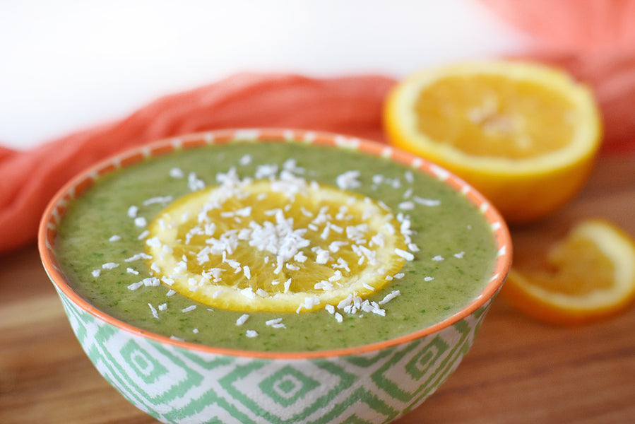 Wheatgrass Citrus Smoothie Bowl