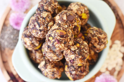 Hibiscus Pistachio Granola Bites