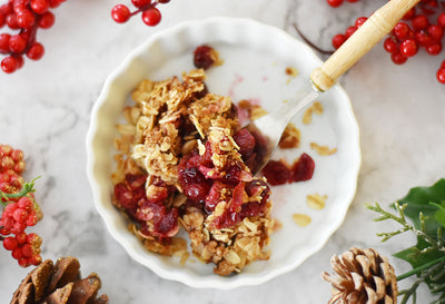 Healthier Cranberry Crisp