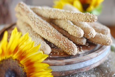 Crunchy Sesame Breadsticks