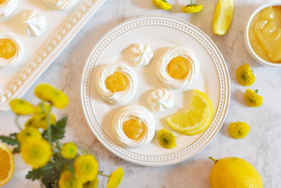 Lemon Curd Meringues