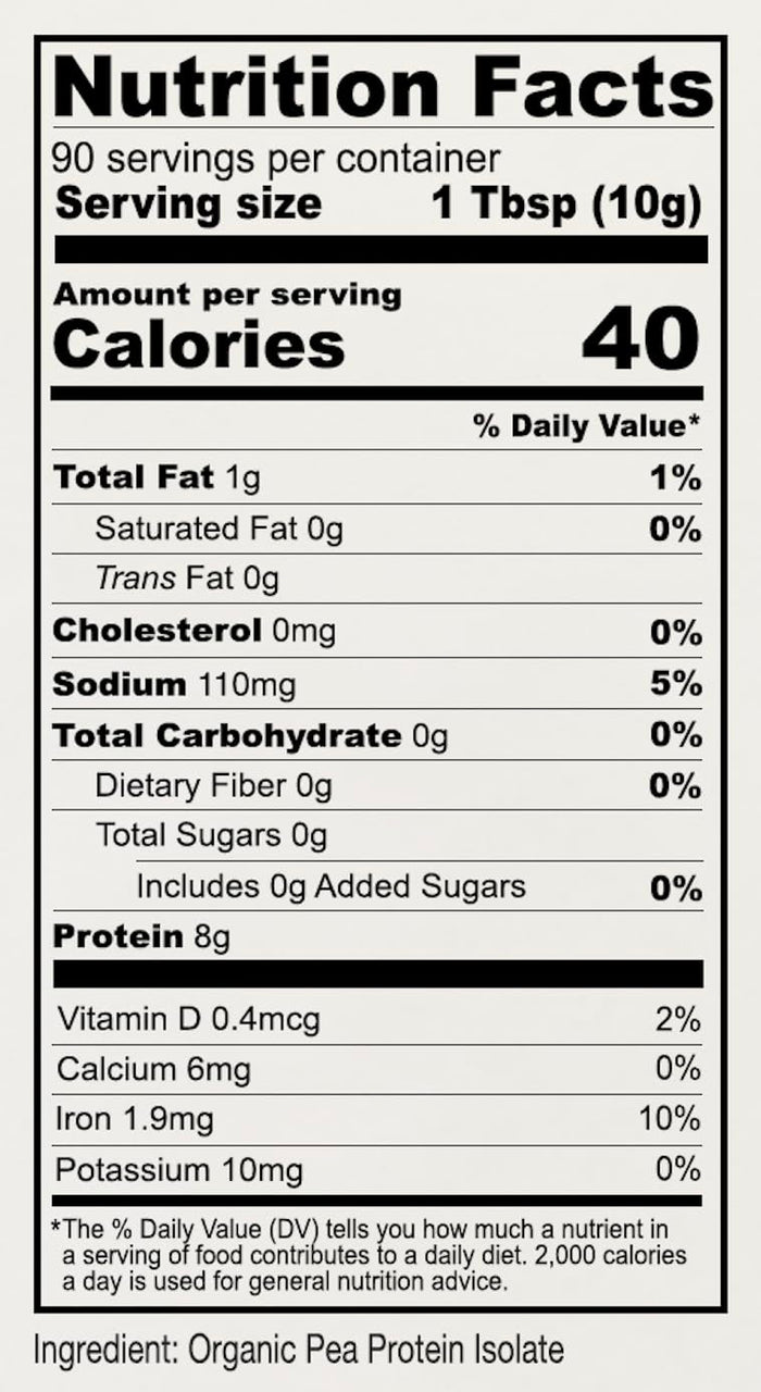 Organic Pea Protein Powder