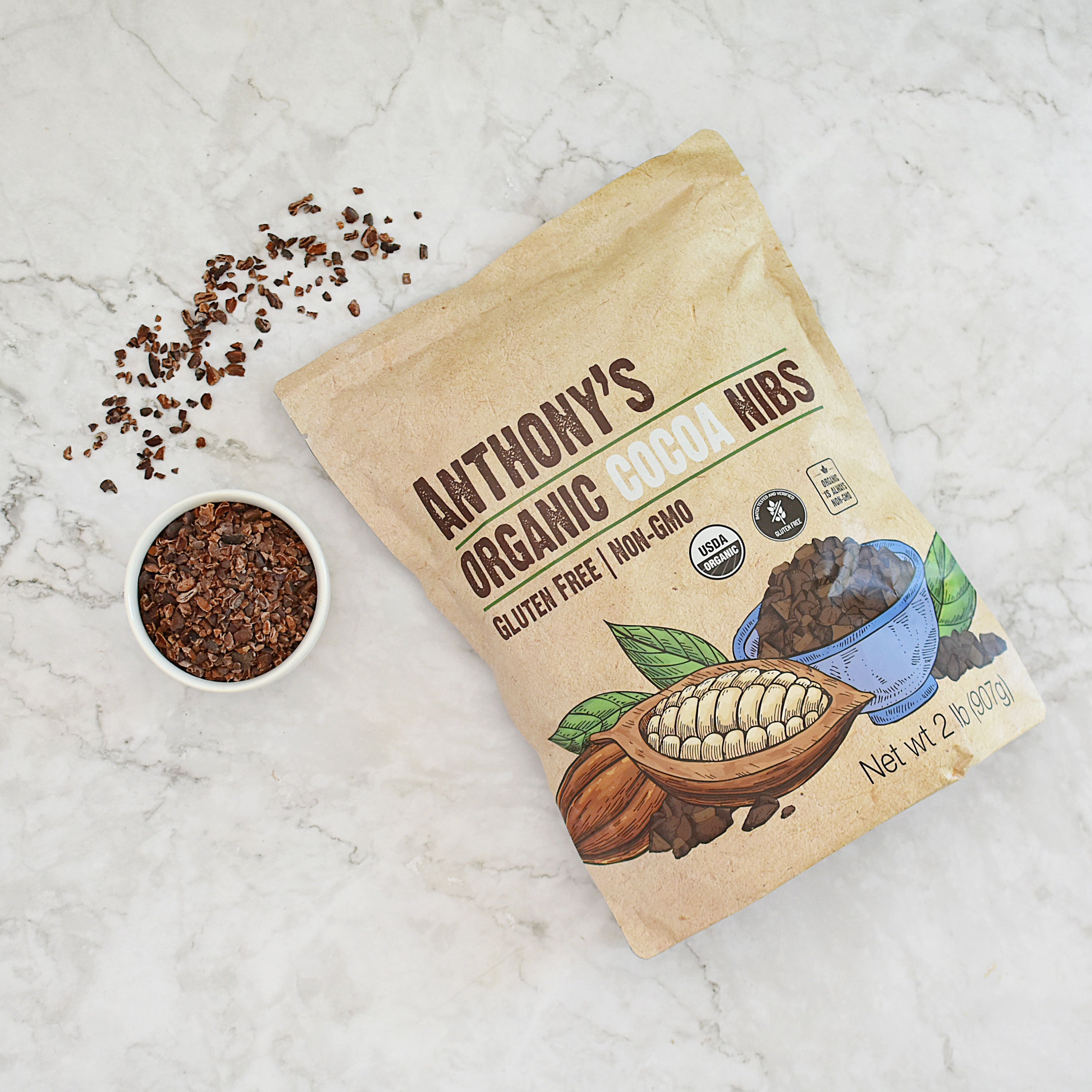 Organic Cocoa Nibs: Batch Tested and Verified Gluten Free