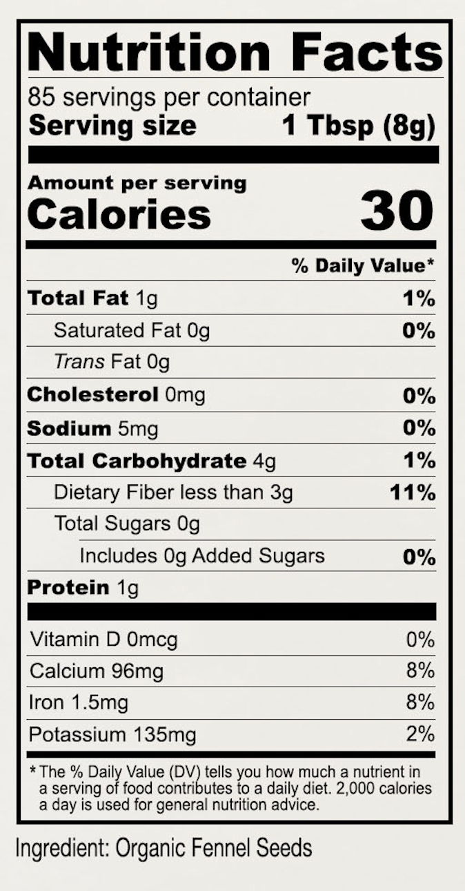 Organic Fennel Seeds