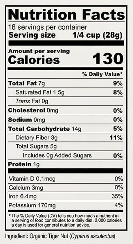 Organic Tiger Nut Flour: USDA Organic & Gluten-Free