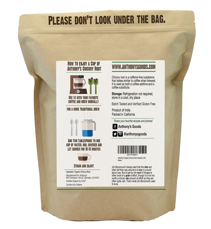 Organic Chicory Root Granules