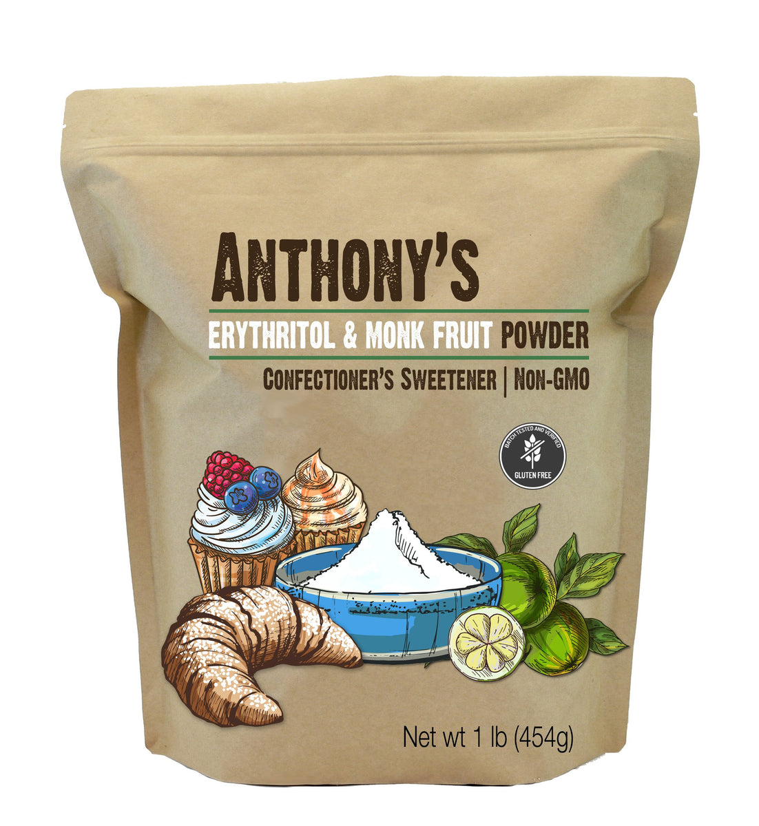 Erythritol & Monk Fruit Powder Anthonys Goods