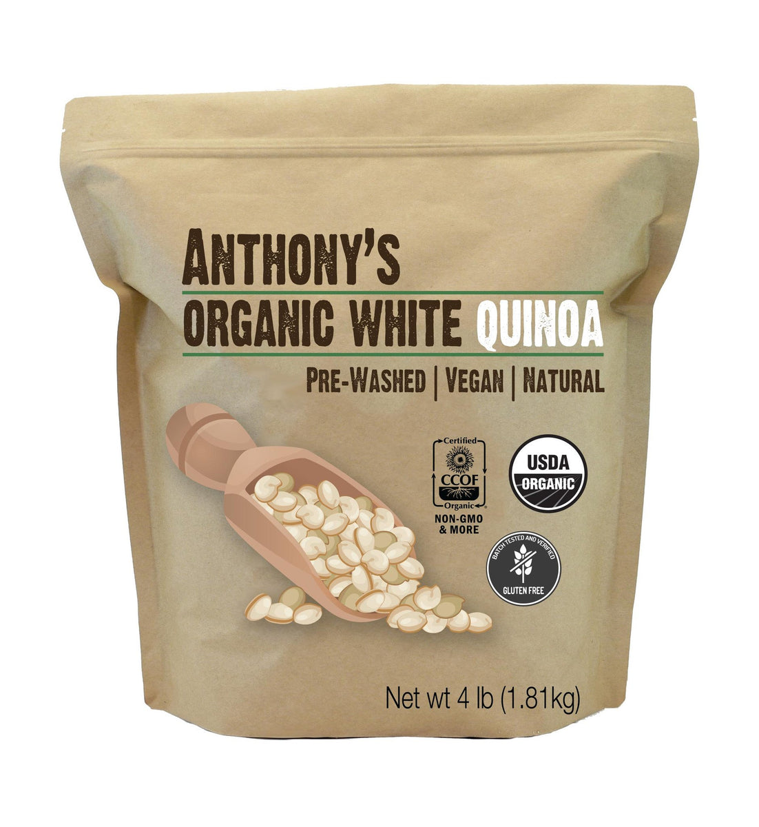 Organic white quinoa 10.5 oz 10.5 Oz Cerreto