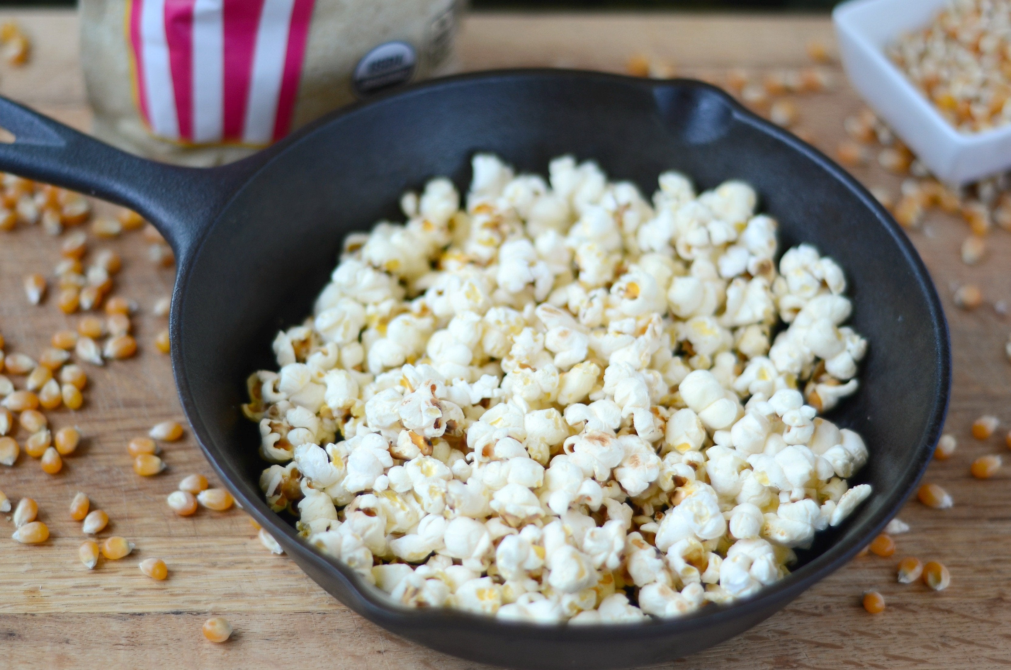 Organic Yellow Popcorn Kernels: Non-GMO, UnPopped and Gluten Free