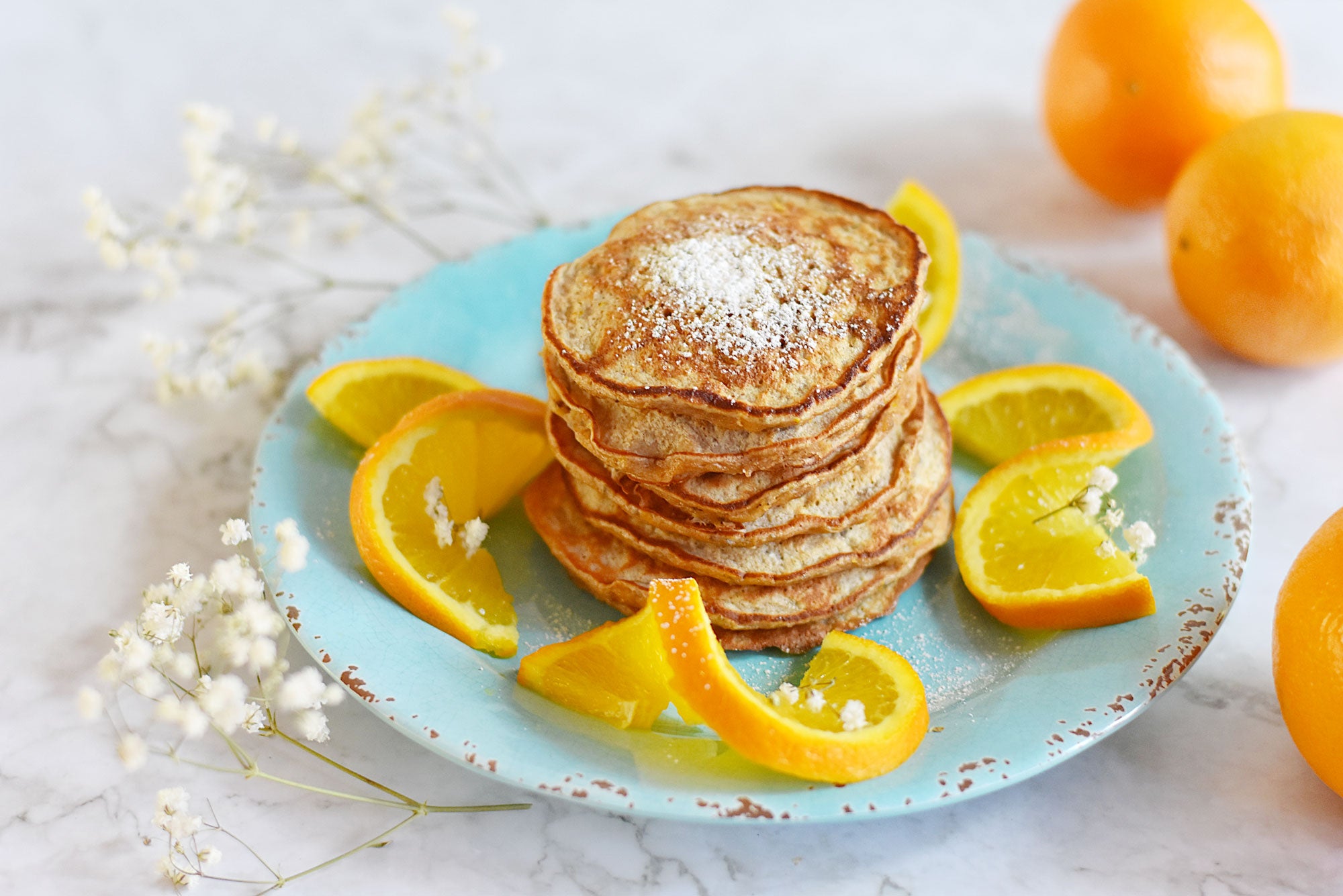 Orange Protein Pancakes