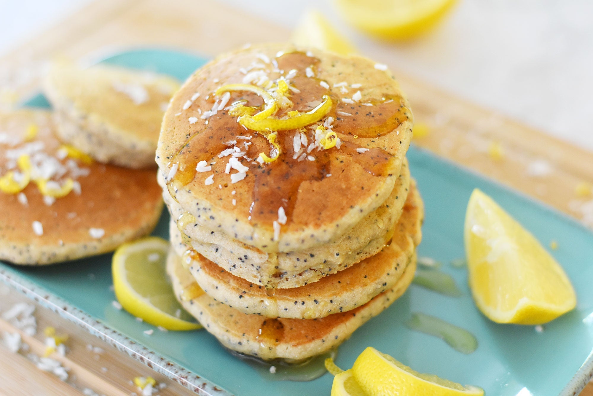 Lemon Poppy Seed Pancakes