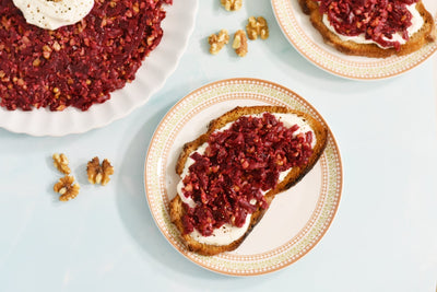 Grated Beet and Walnut Salad