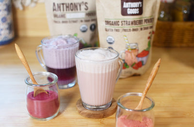 Berry Powder Lattes