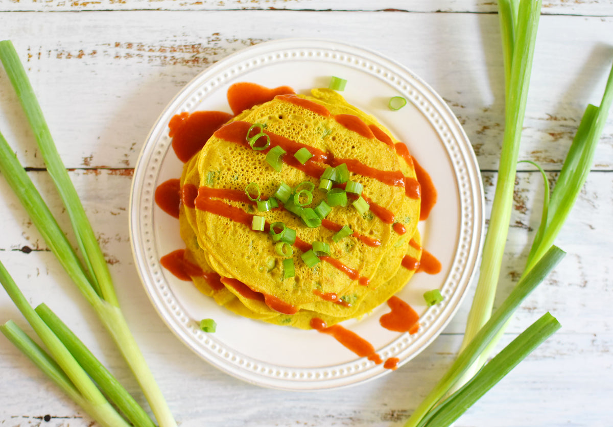Chickpea Flour Scallion Pancakes Anthonys Goods