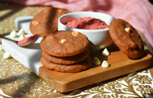 Strawberry and White Chocolate Chip Cookies