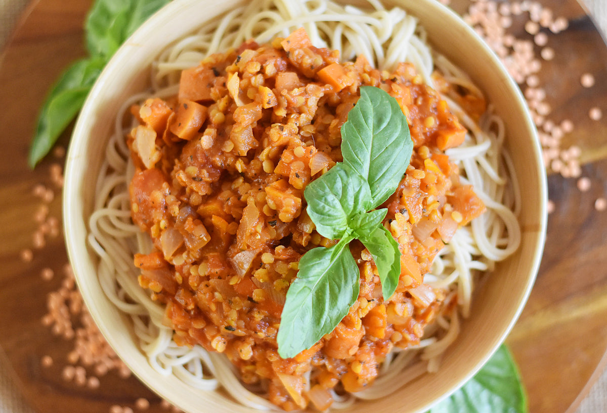 Vegan Red Lentil Pasta Sauce Anthonys Goods