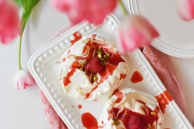 Raspberry Swirl Mini Pavlovas