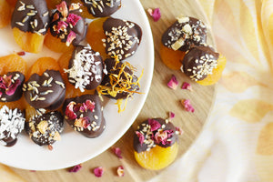 Chocolate Dipped Dried Apricots
