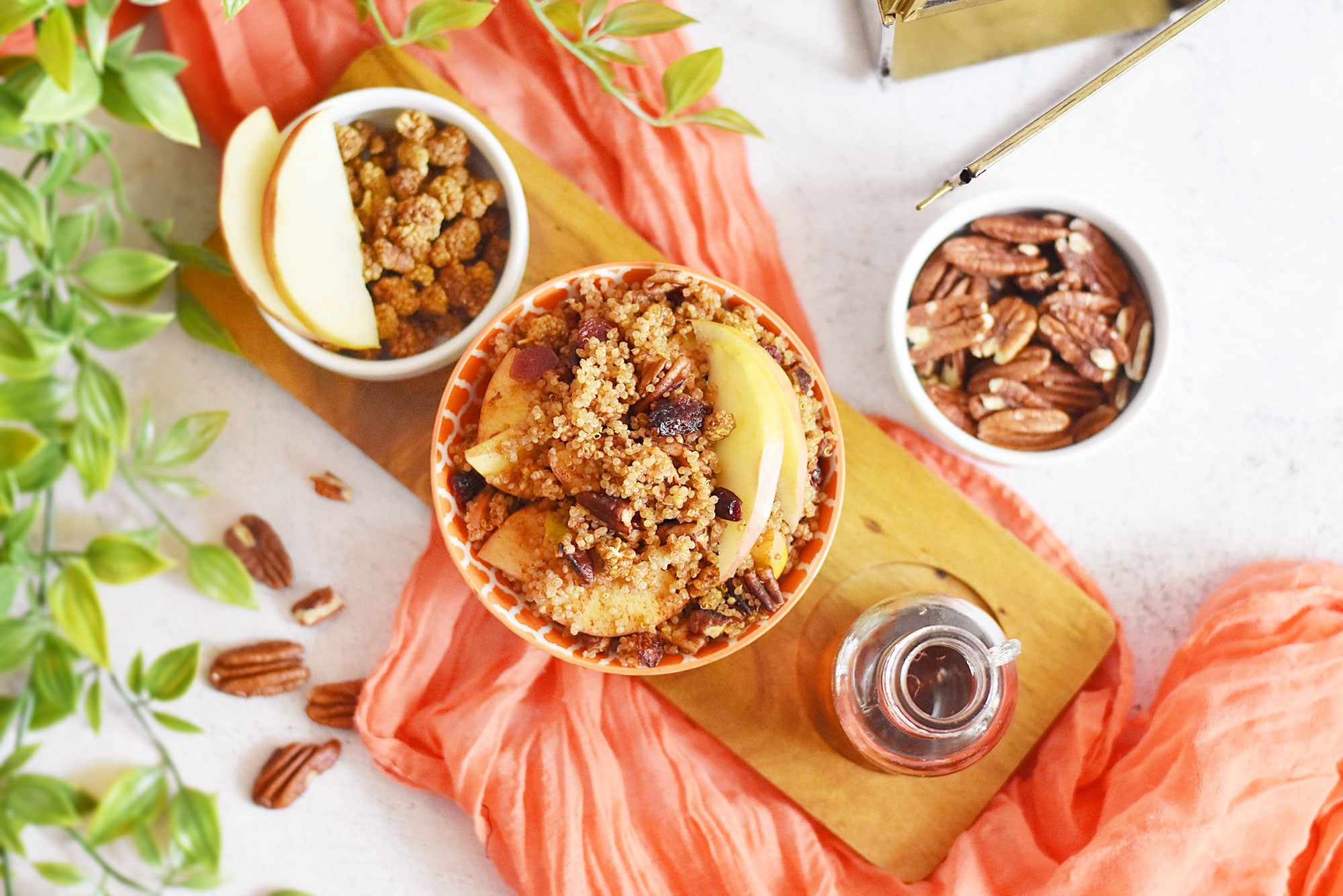 Cinnamon Pecan Breakfast Quinoa