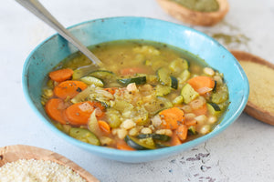 Zucchini, Quinoa and Vegetable Soup