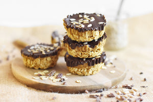 Chocolate-Coated Oat and Sunbutter Cups