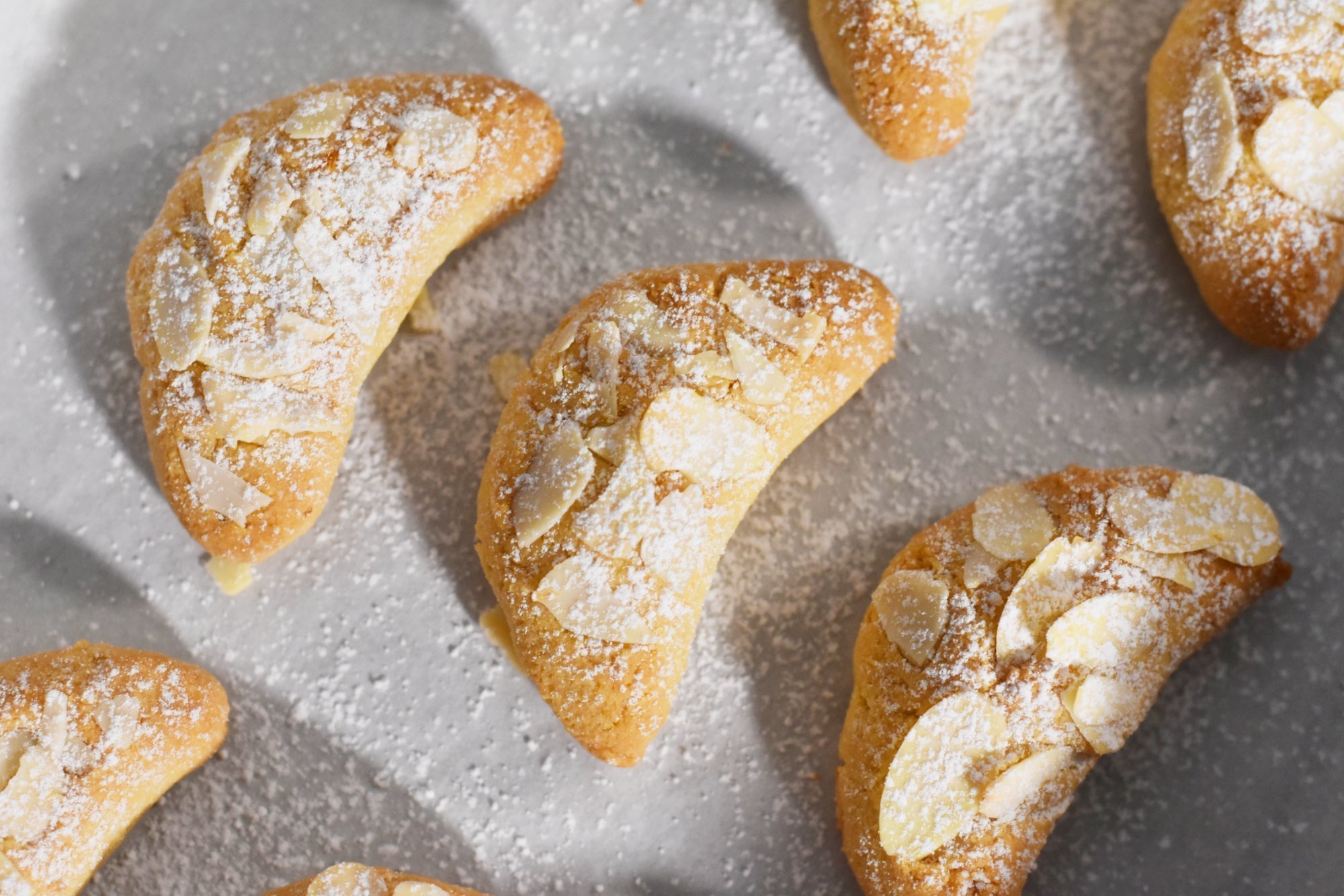 Almond and Orange Crescent Cookies