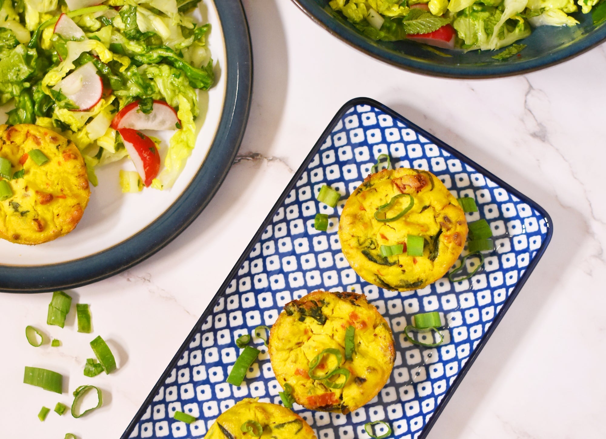 Mini Eggless Frittatas