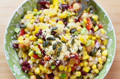 Quinoa Salad with Chia Dijon Vinaigrette
