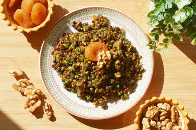 Spiced Lentil Apricot Salad