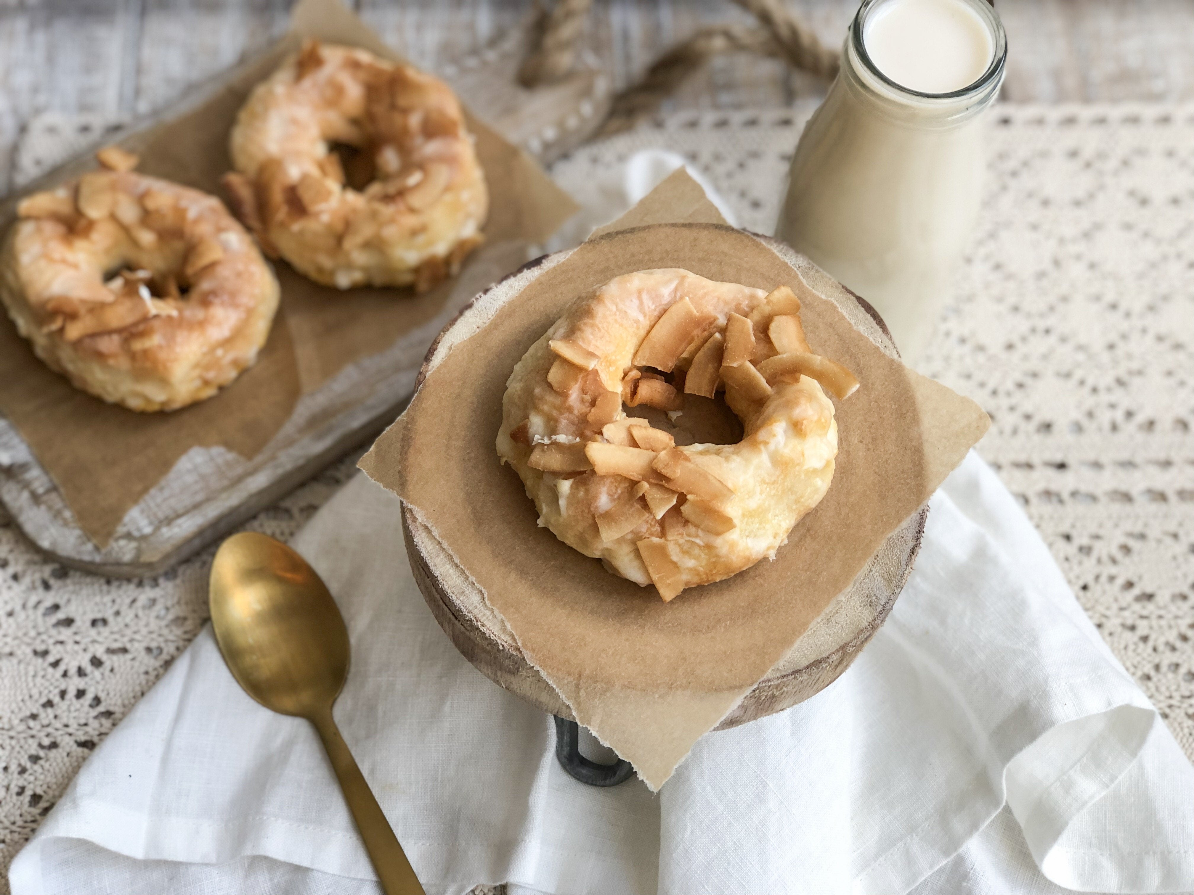 Air Fryer Coconut Donuts