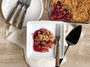 Rhubarb Berry Crumble