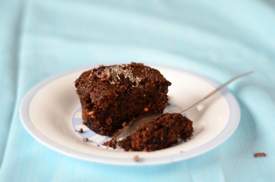 Single Serve Brownie Cake