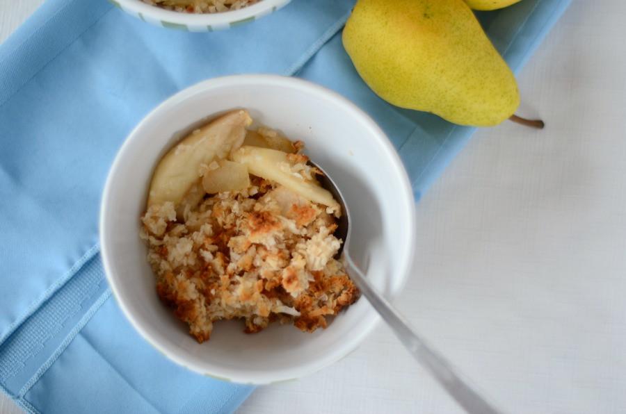 Coconut and Pear Crisp