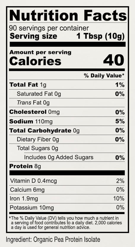 Organic Pea Protein Powder