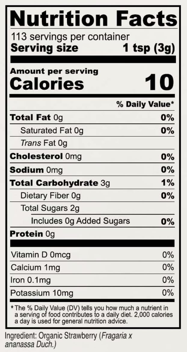 Organic Strawberry Powder