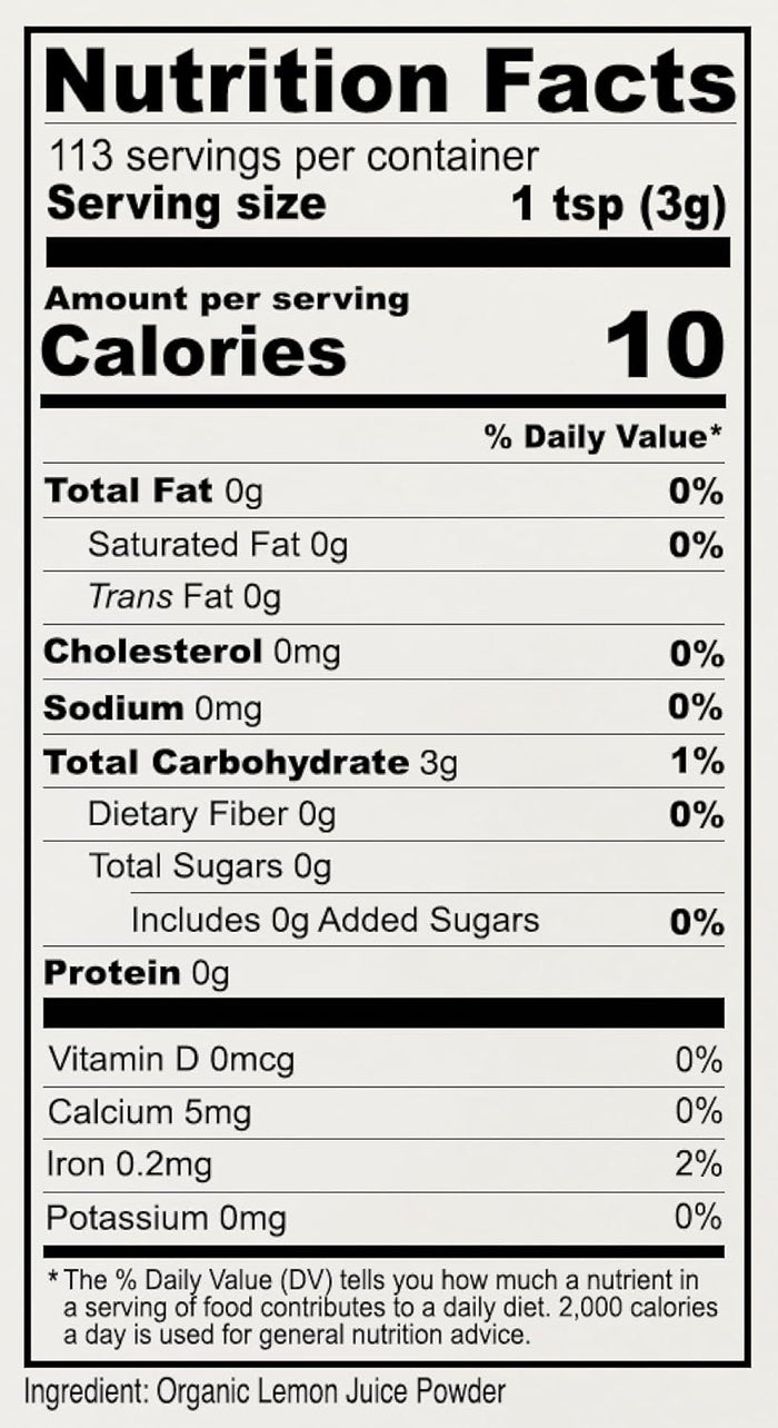 Organic Lemon Juice Powder