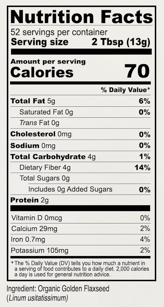Organic Golden Flaxseed Meal
