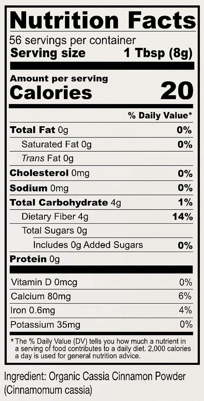 Organic Cassia Cinnamon Powder