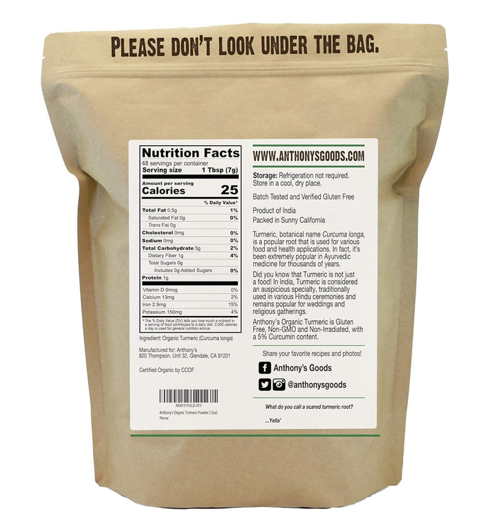 Organic High Curcumin Turmeric Powder