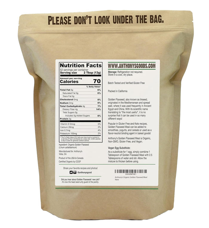 Organic Golden Flaxseed Meal