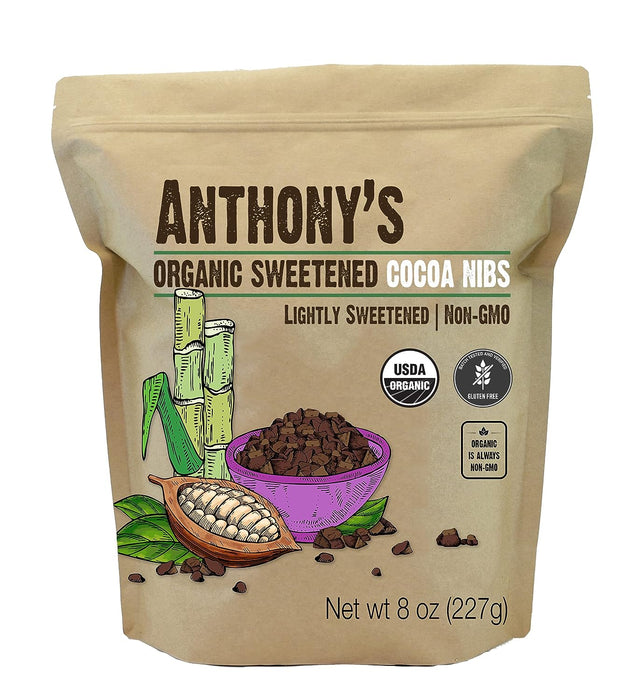 Sweetened Cocoa Nibs: Organic & Gluten Free