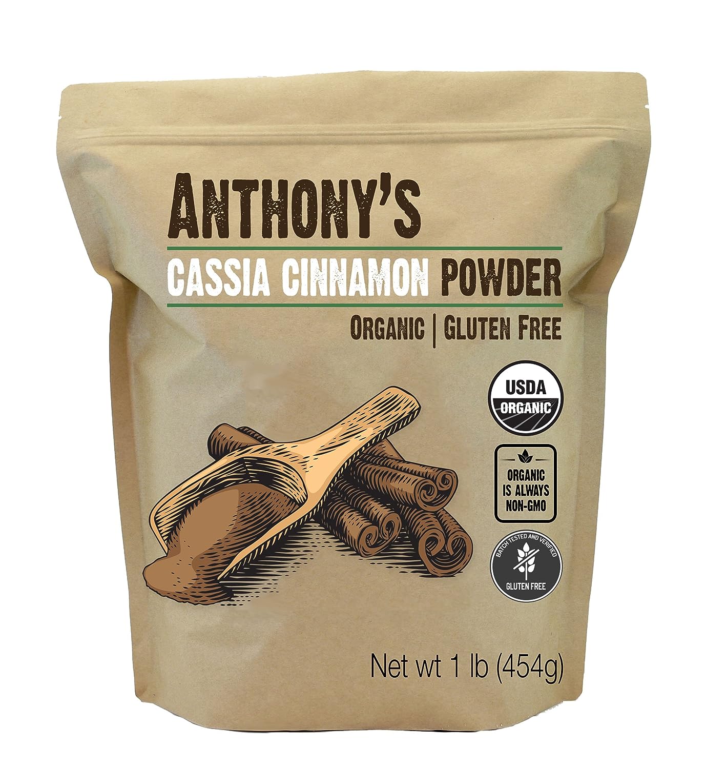 Cassia Cinnamon Powder: USDA Organic & Batch Tested Gluten Free