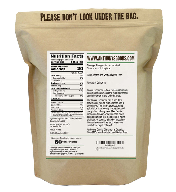 Organic Cassia Cinnamon Powder