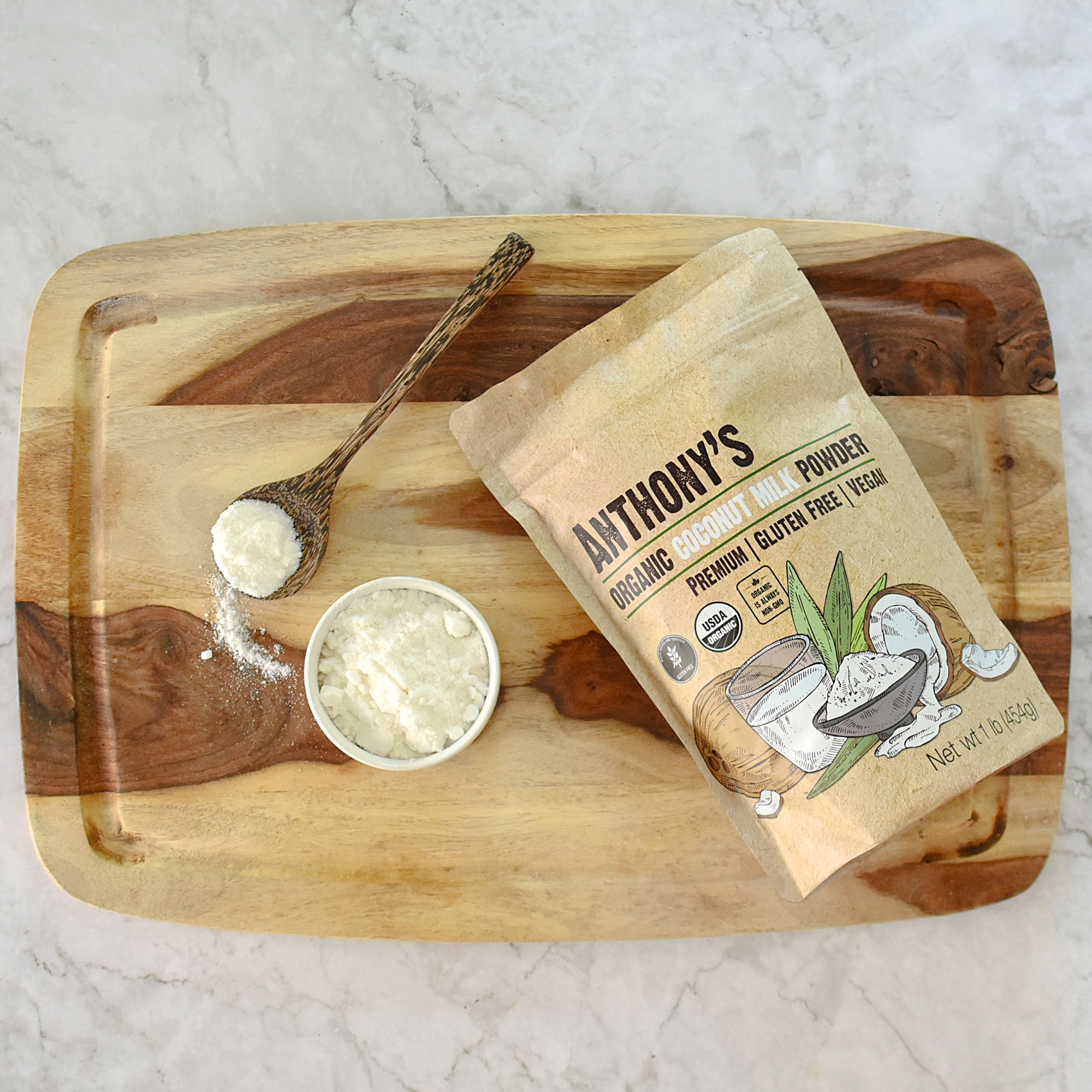 Organic Coconut Milk Powder: Gluten Free, Vegan & Dairy Free – Anthonys  Goods