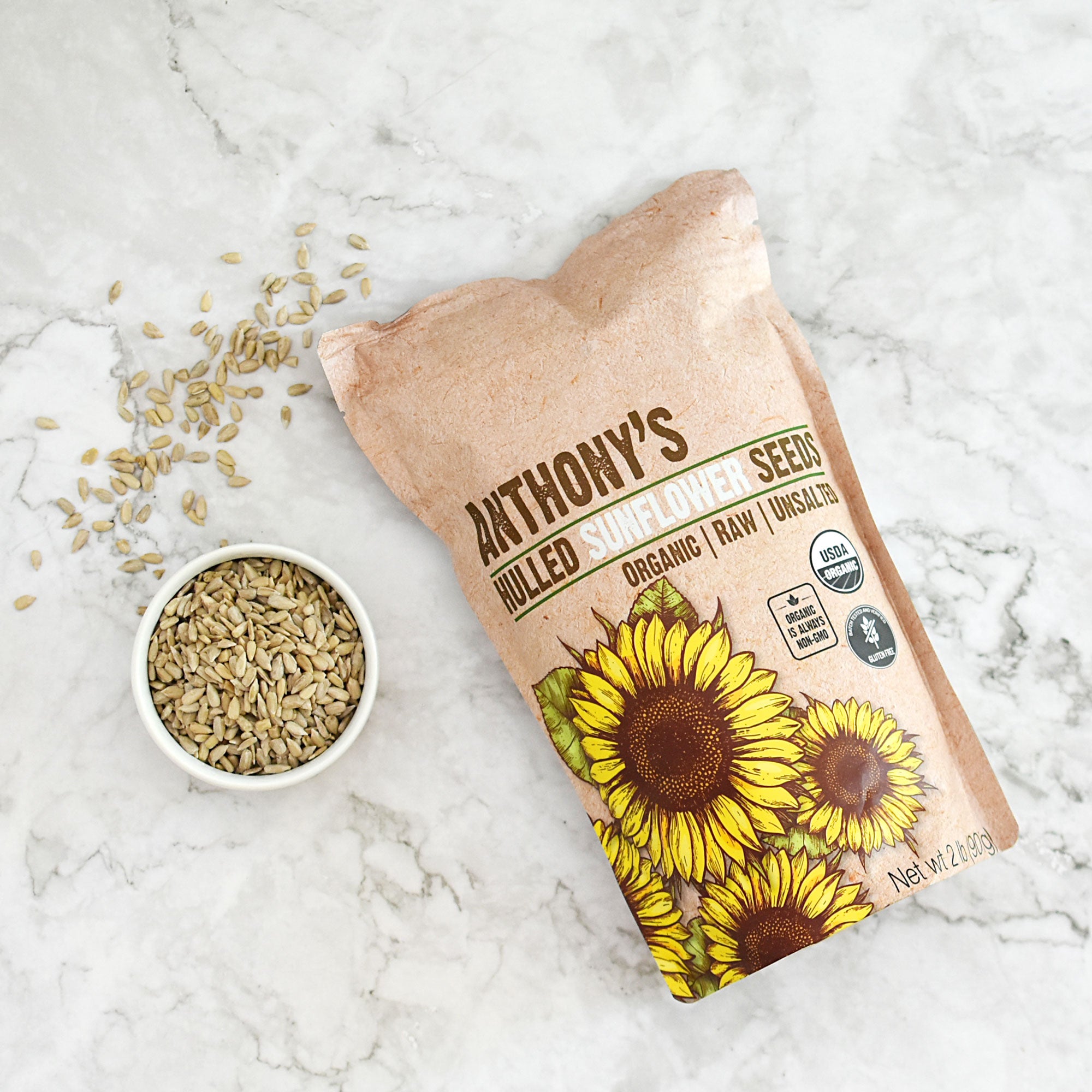 Hulled Sunflower Seeds: USDA Organic & Batch Tested Gluten Free