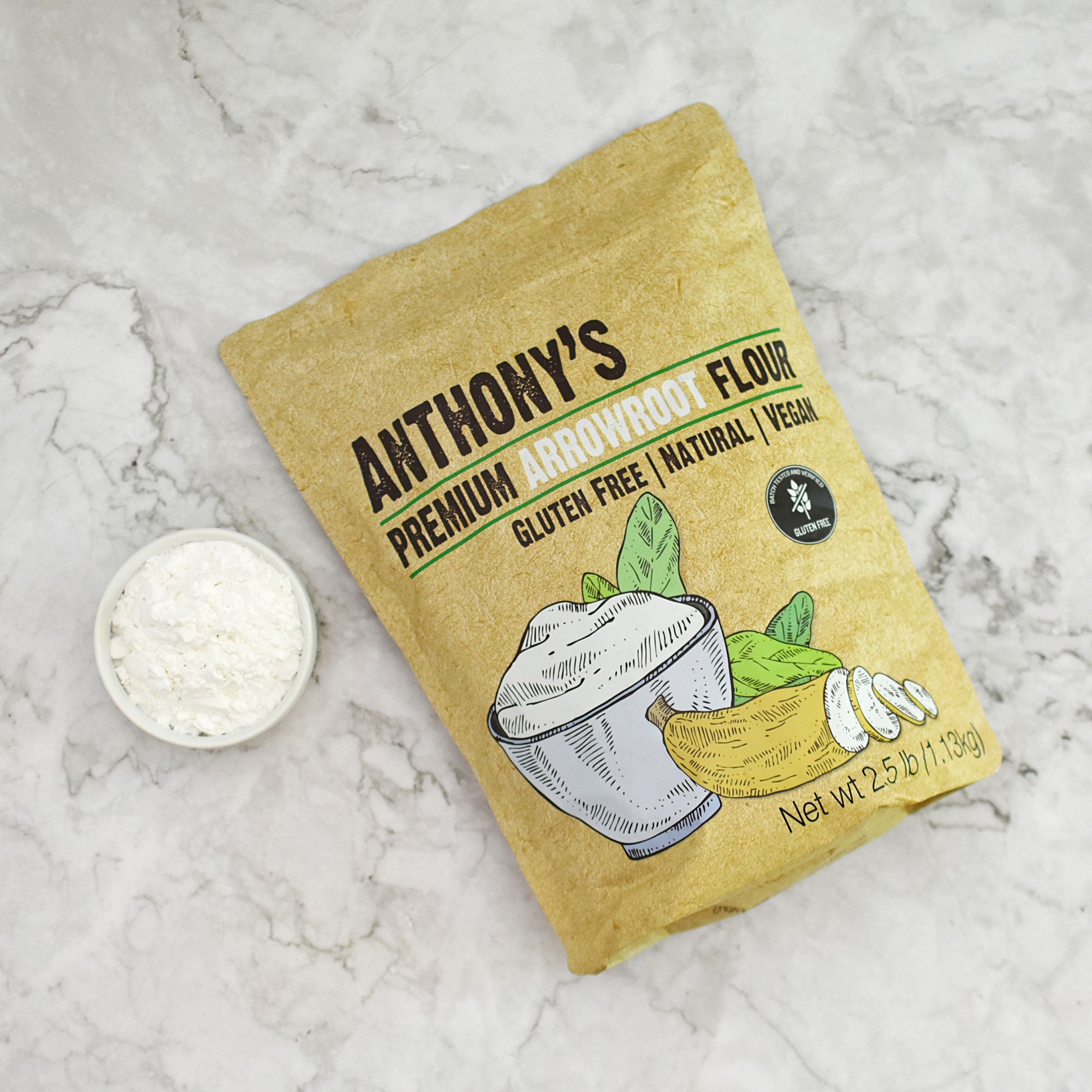 Anthony's Goods - Arrowroot Powder: Certified Gluten-Free – Anthonys Goods