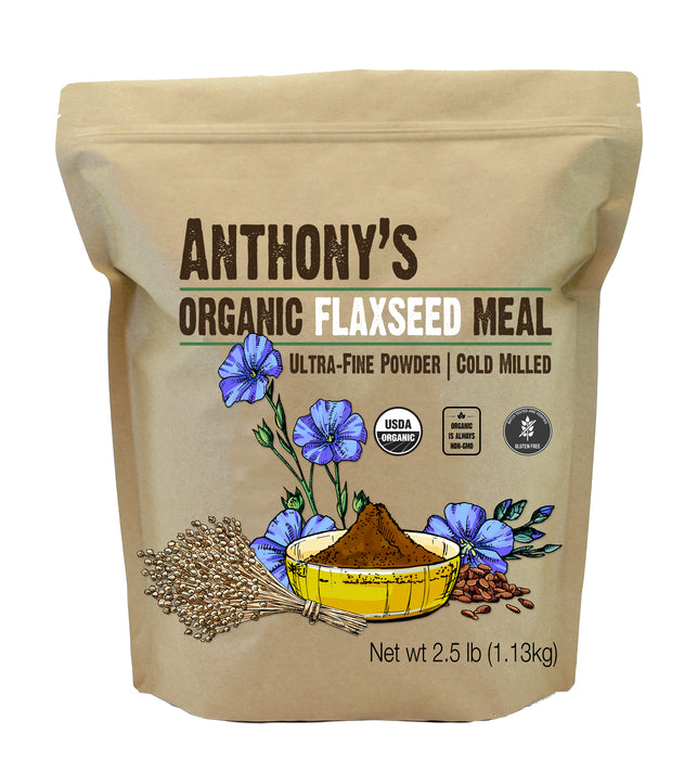 Flaxseed Meal: USDA Organic, Gluten Free, Ground Ultra-Fine