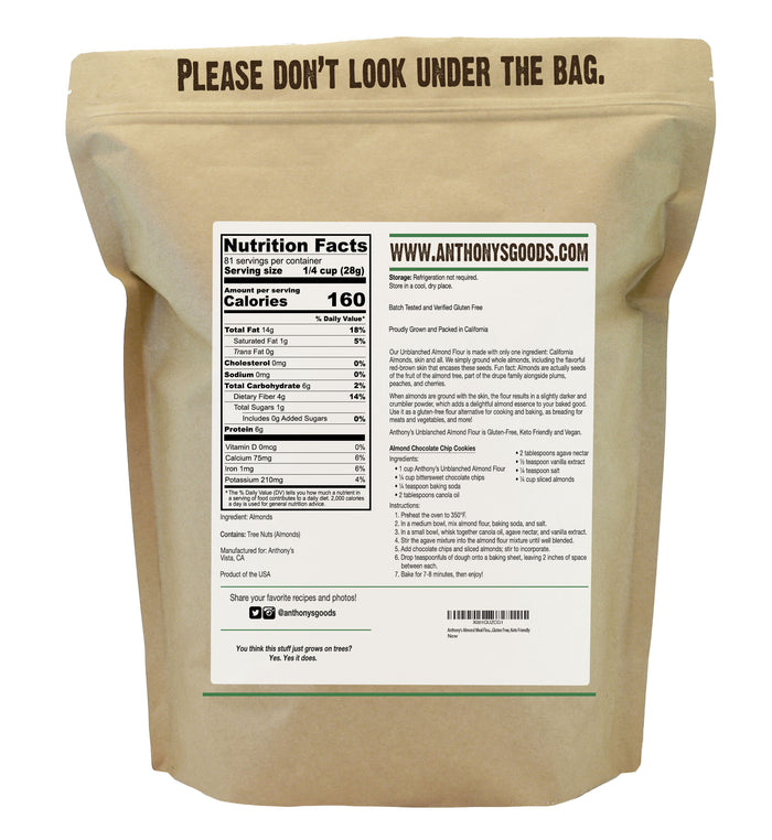 Unblanched Almond Meal Flour