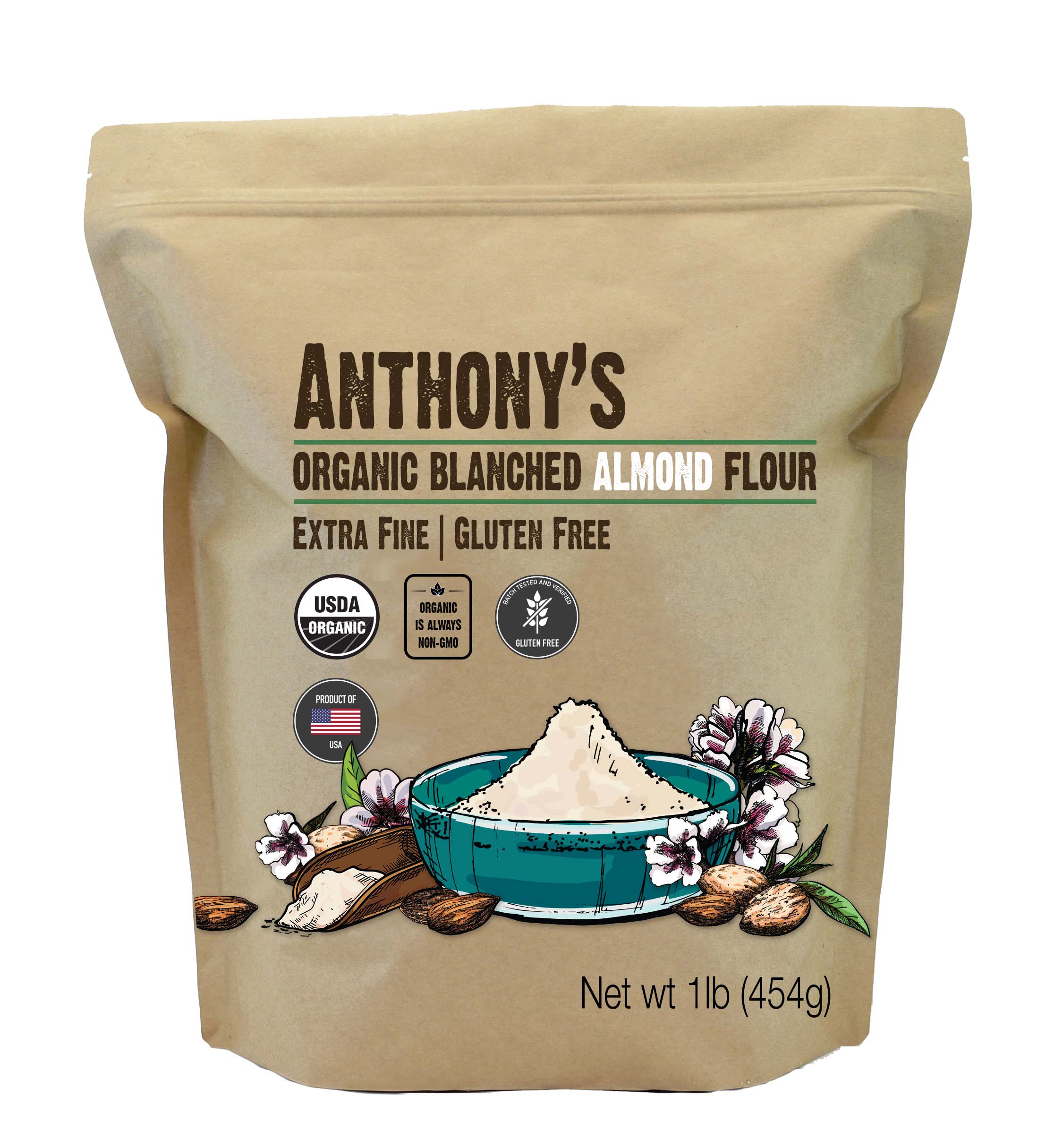 Organic Almond Flour: Blanched & Certified Gluten-Free