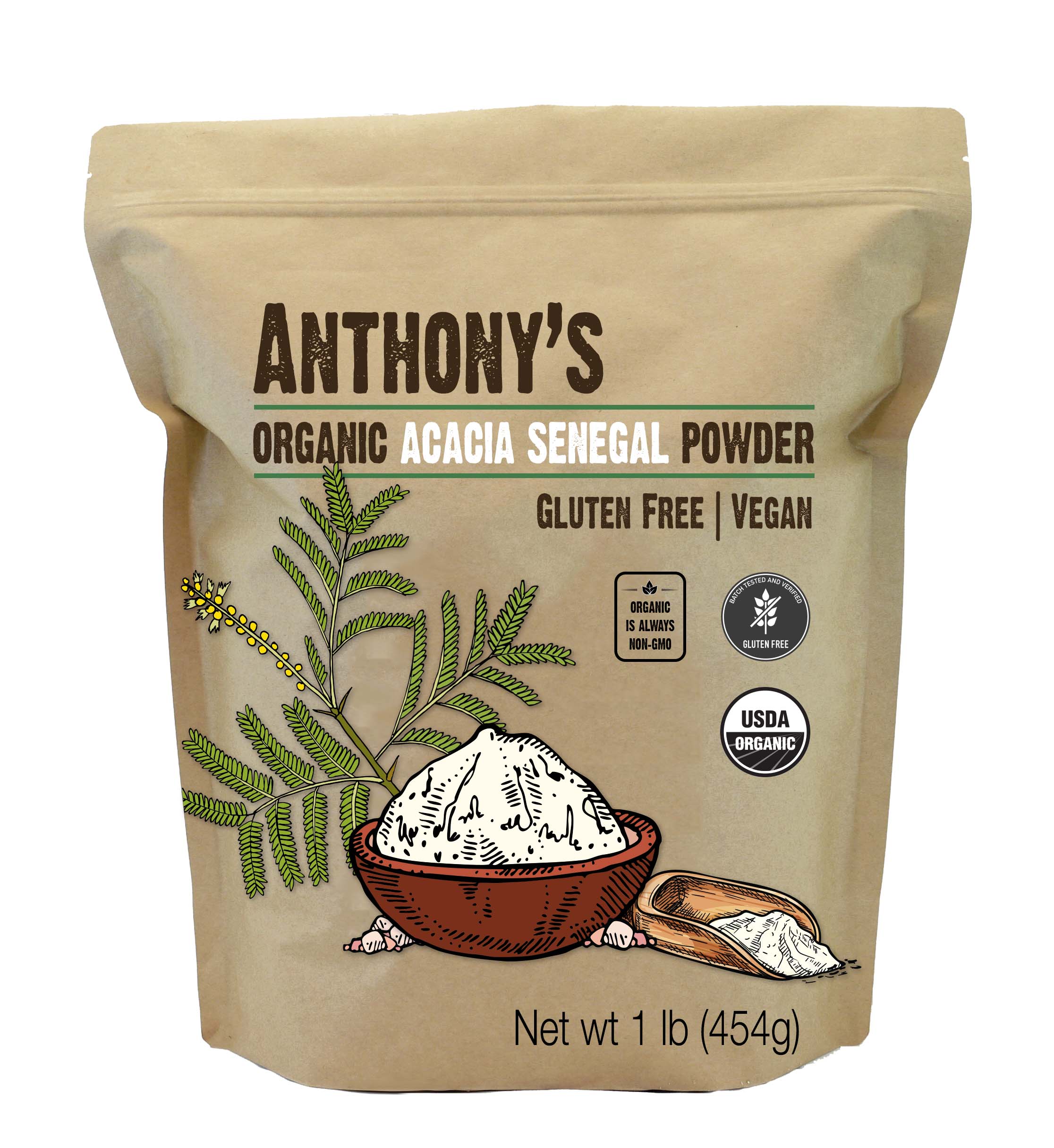Gum Arabic Powder, USDA Organic | 4 oz. Easy use Bag | Gum Acacia Use as  Food emulsifier thickener or DIY Watercolors